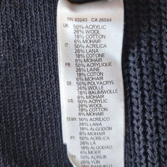 Diesel Crew-Neck K-Everflow Sweater Wool Blend Blue Green Sweater Mens Large - Picture 7 of 10